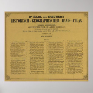 Poster L'intérieur de l'historichogéographie Atlas manuel