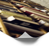 Poster L'intérieur d'une librairie d'occasion Suède. (Coin)