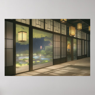 Poster L'intérieur d'une maison cosy