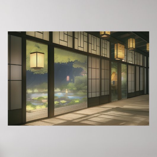 Poster L'intérieur d'une maison cosy (Devant)