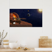 Poster L'interprétation de l'artiste de la Lander de visi (Cuisine)