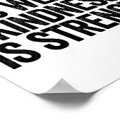 Poster L'Intimidation Est Une Faible Qualité Est Force Or (Coin)