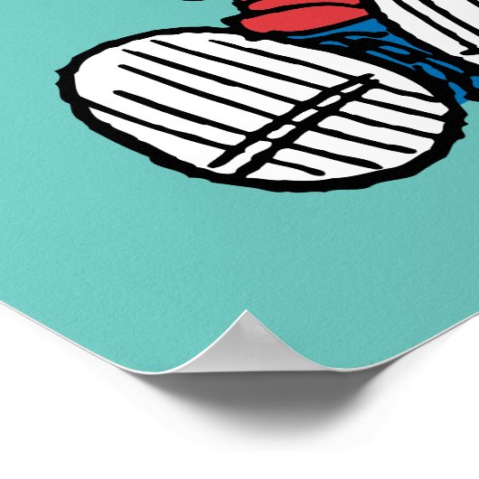 Poster Linus consolé avec l'oreille de Snoopy (Coin)