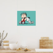 Poster Linus consolé avec l'oreille de Snoopy (Cuisine)
