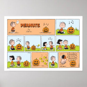 Poster Linus & Lucy   Chanter Jack-O-Lantern
