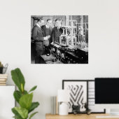 Poster L'inventeur Guglielmo Marconi, début des années 19 (Bureau à domicile)