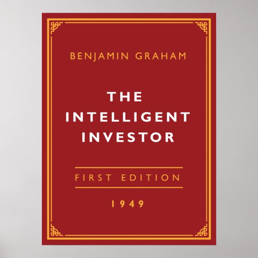 Poster L'investisseur intelligent - Benjamin Graham (Devant)
