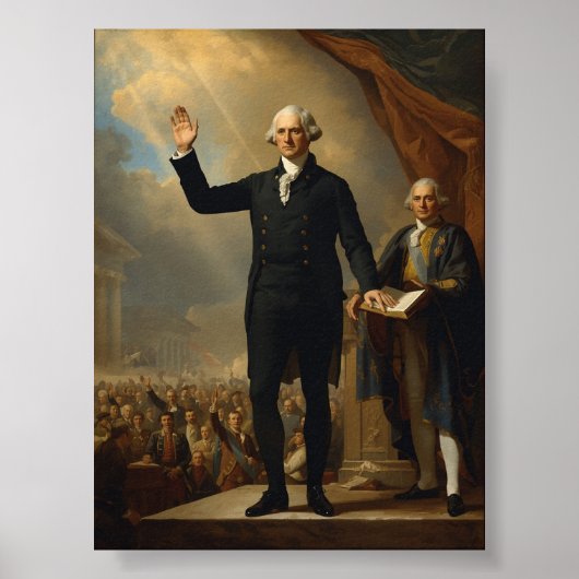 Poster L'investiture du président George Washington (Devant)