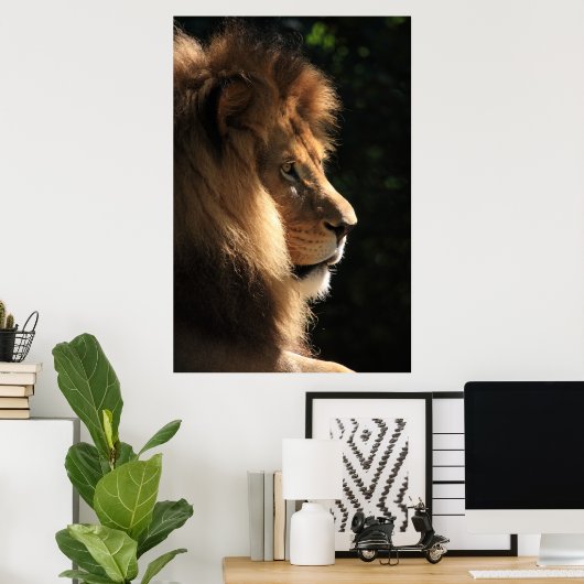 Poster Lion (Bureau à domicile)