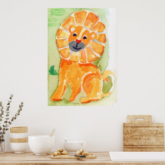 Poster Lion (Cuisine)