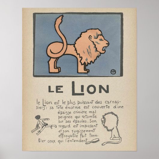 Poster Lion (Devant)
