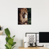 Poster lion (Bureau à domicile)