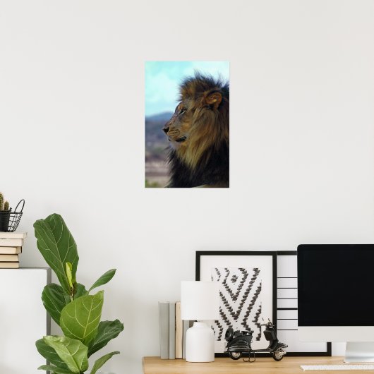 Poster Lion (Bureau à domicile)