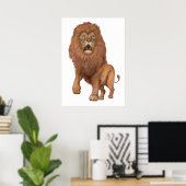 Poster Lion (Bureau à domicile)