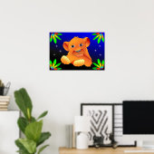 Poster Lion (Bureau à domicile)