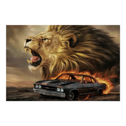 Poster Lion 06 (Devant)