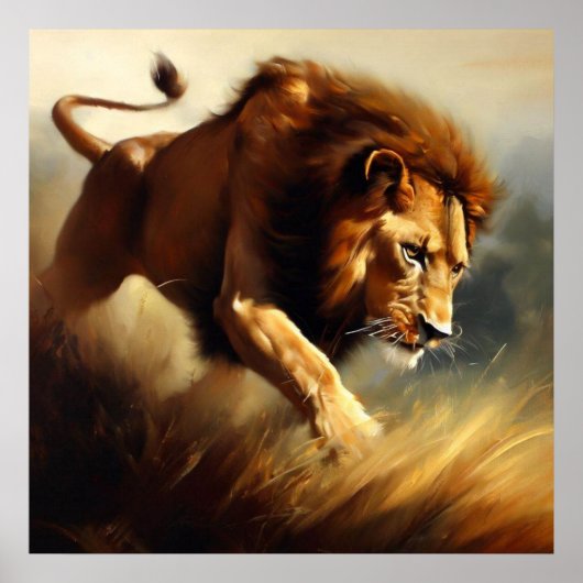 Poster Lion (12) Chat sauvage (Devant)