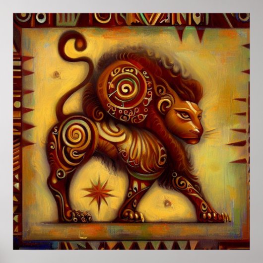 Poster Lion 5 (Devant)