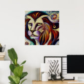 Poster Lion 7 (Bureau à domicile)