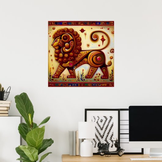 Poster Lion 8 (Bureau à domicile)