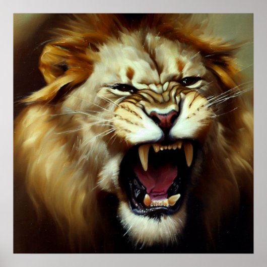 Poster Lion (9) Chat sauvage (Devant)