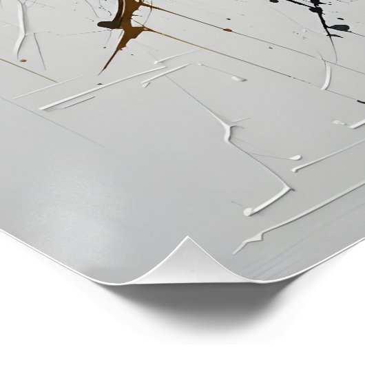 Poster Lion Abstrait (Coin)