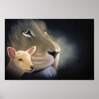 Poster Lion and Lamb