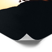 Poster Lion au coucher du soleil Vivre à la lisière (Coin)