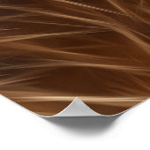 Poster Lion Avec Poches De Cheveux Longues (Coin)