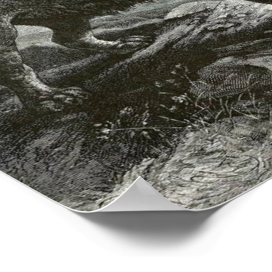 Poster Lion barbare (Coin)