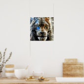 Poster Lion blanc (Cuisine)