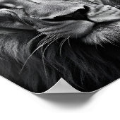 Poster Lion bleu (Coin)