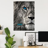 Poster Lion Chase tes rêves (Bureau à domicile)
