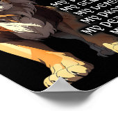 Poster Lion Christian Jesus Is My King, God, Lord, And Sa (Coin)