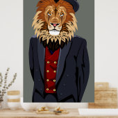 Poster Lion classique (Cuisine)