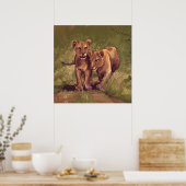 Poster Lion Cubs (Cuisine)