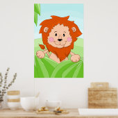 Poster Lion d'Afrique (Cuisine)