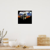 Poster Lion d'Afrique du Sud dans la jungle (Cuisine)