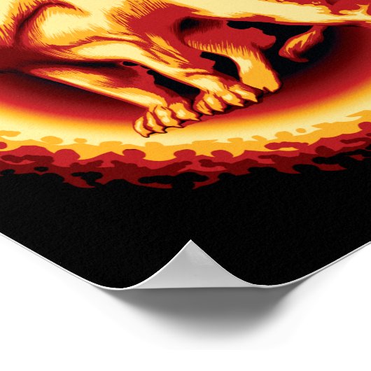 Poster Lion de feu (Coin)