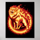 Poster Lion de feu (Devant)