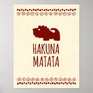 Poster Lion de Hakuna Matata