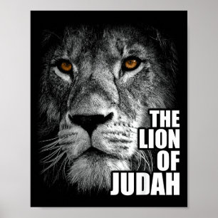 Poster Lion de Juda Jésus Foi chrétienne sur la peur