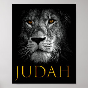 Poster Lion de Juda Jésus Foi Chrétienne Sur La Peur Prem