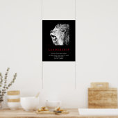 Poster Lion de leadership motivationnel unique tendance (Cuisine)