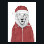 Poster Lion de père Noël<br><div class="desc">... </div>