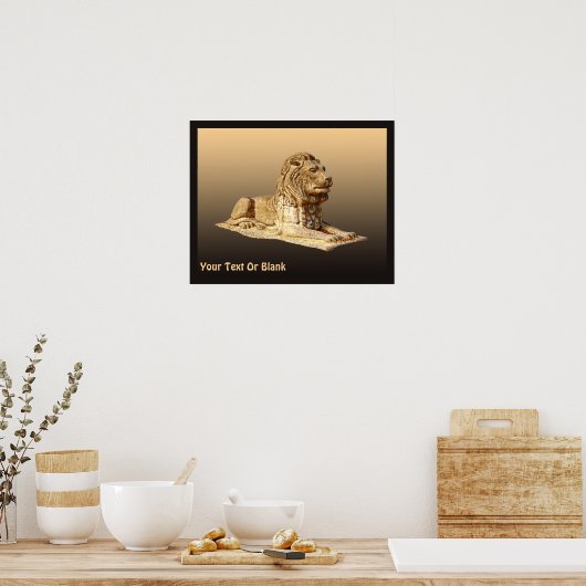 Poster Lion de pierre (Cuisine)