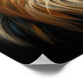 Poster Lion Dessin Pastel Dur (Coin)