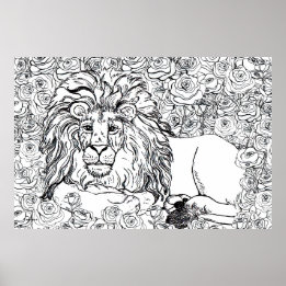 Poster Lion dominant