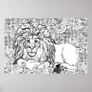 Poster Lion dominant