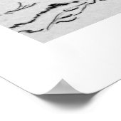 Poster Lion dormant (Coin)